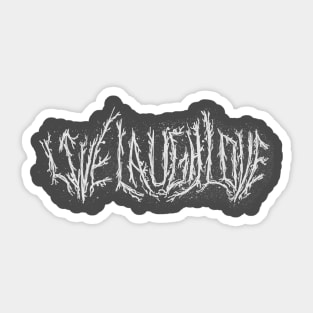 Metal Live Laugh Love Sticker